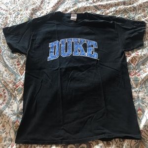 2/$20 DUKE blue bandana print t shirt